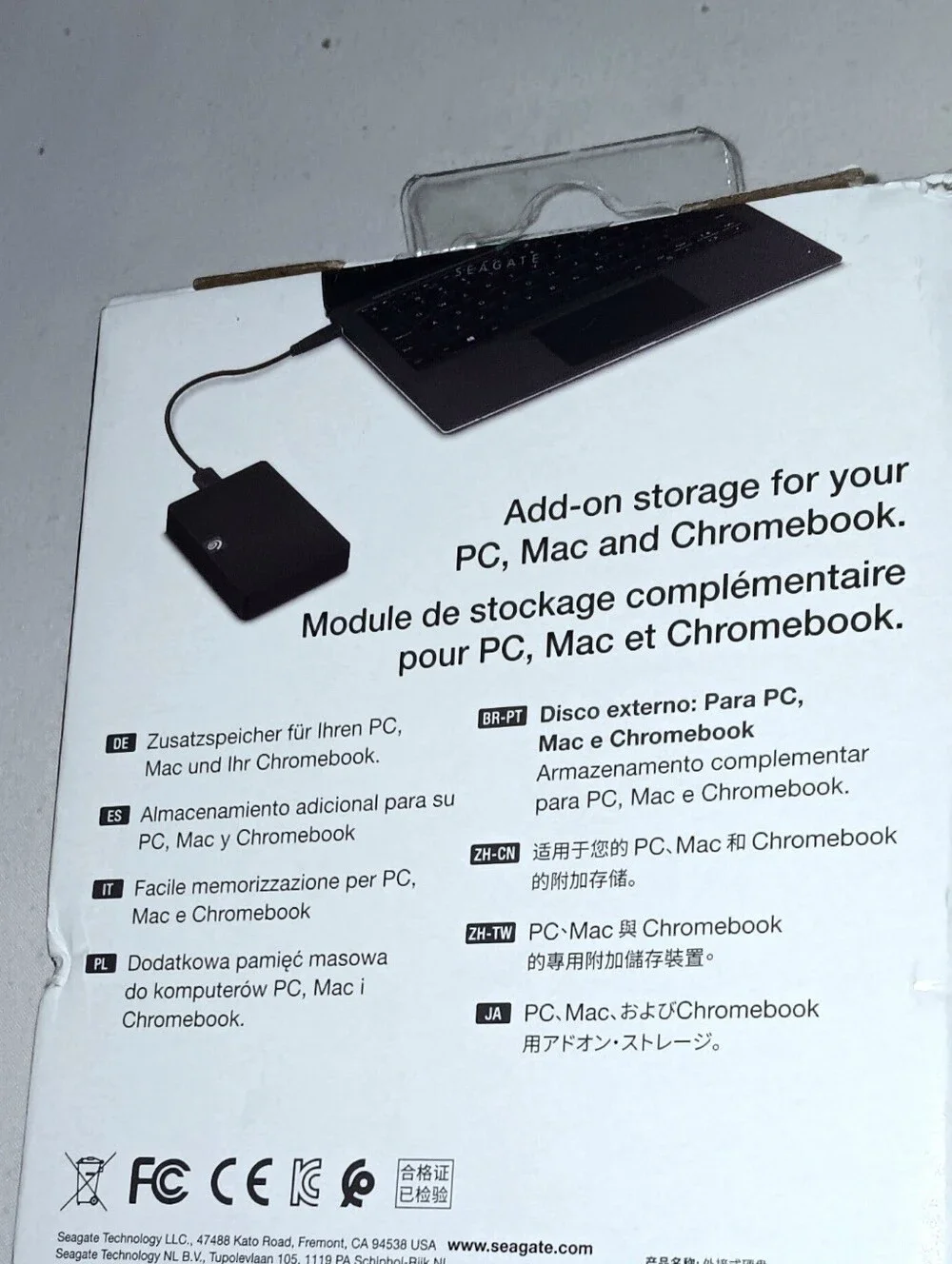 Seagate Portable External Expansion 3.0 Hard Drive With Data Recovery - Black